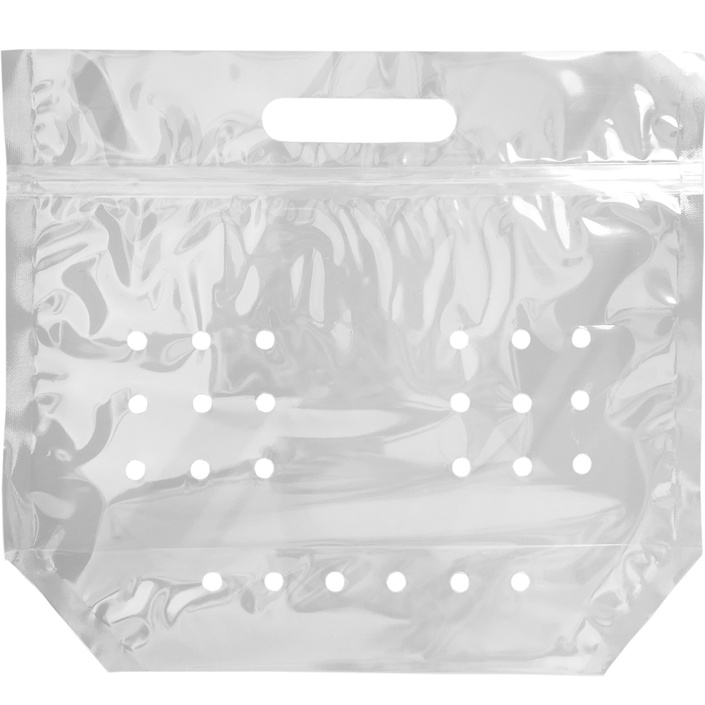 Physical 11 x 9.875 + 4 Vented Poly Produce Bag