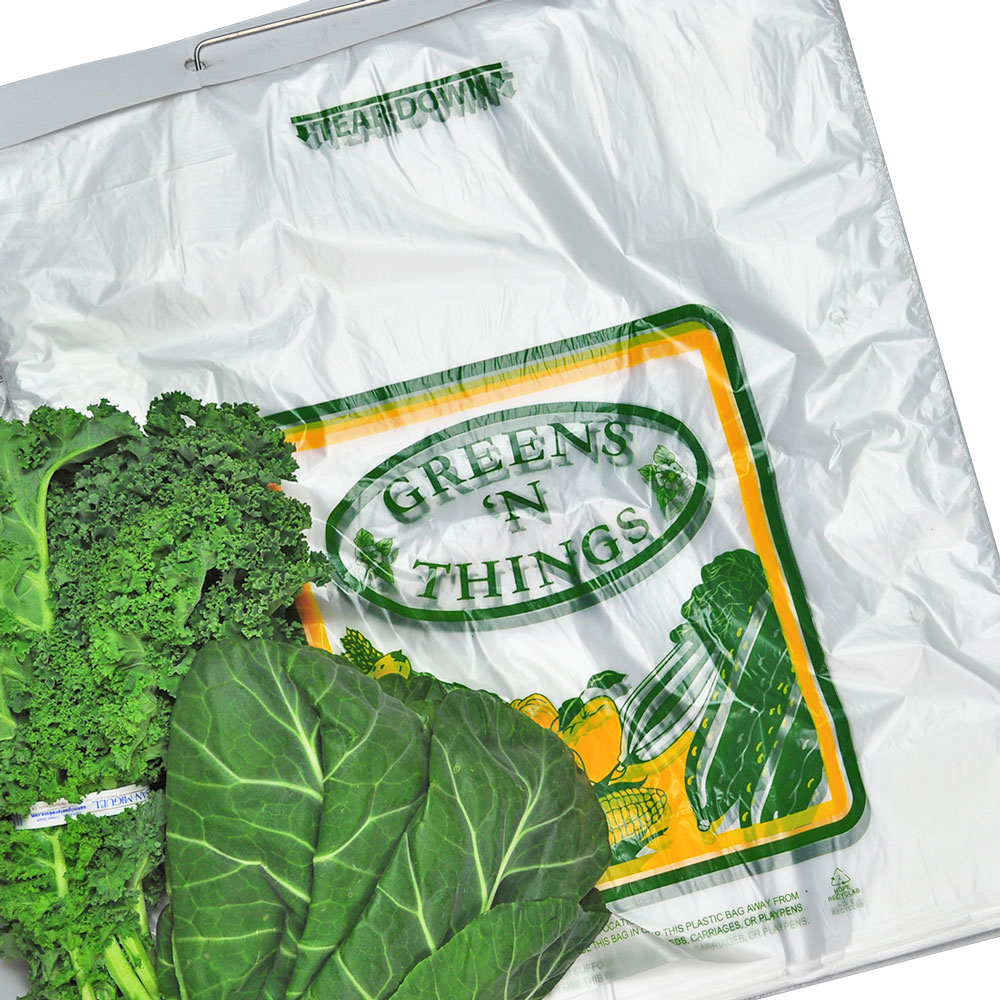 17 x 18 + 6 + 1.5 Printed Vented Greens Bag on Wickets