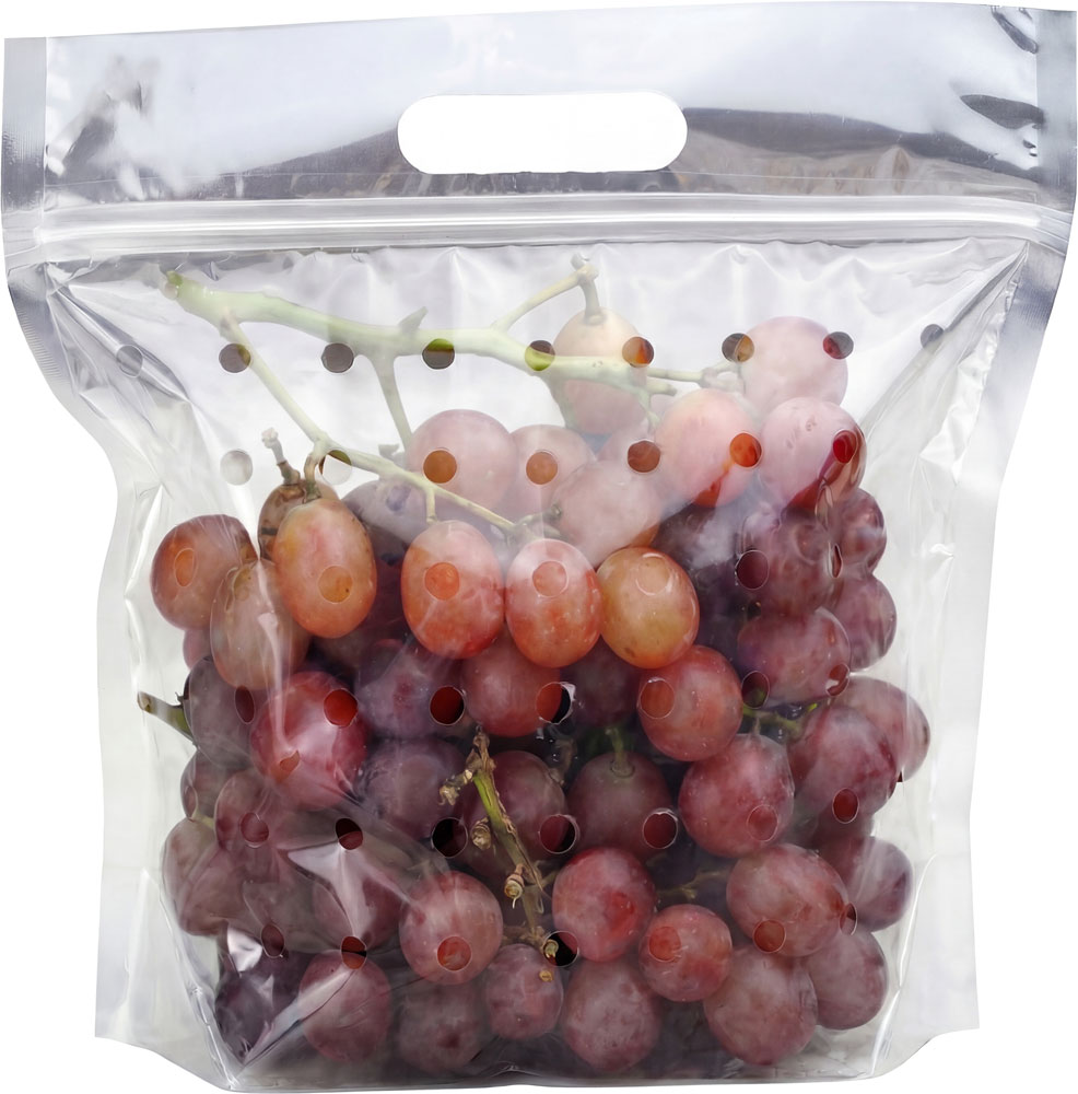 9.5 x 10 + 3.75 Zip Locking Vented Produce Pouch