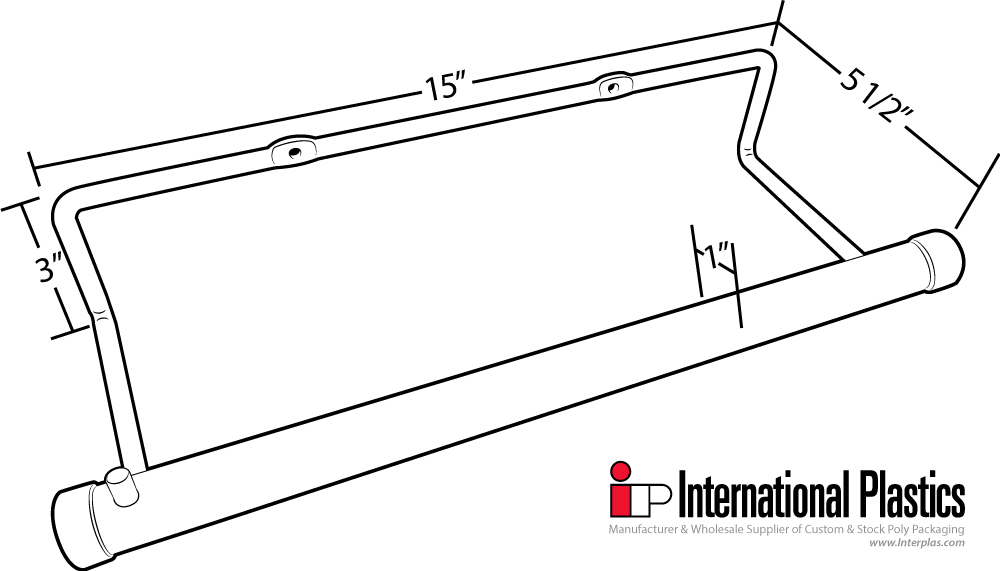 Produce Bag Dispenser Dimensions