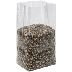 10" x 8" x 24" Gusseted Poly Bags 4 Mil