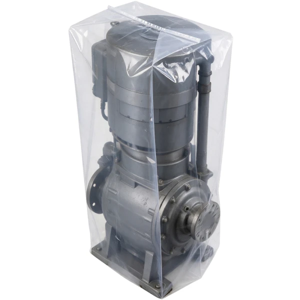 24 x 20 x 48 Gusseted Poly Bags 4 Mil 24 x 20 x 48 4 Mil Gusseted Poly Bags with Industrial Pump