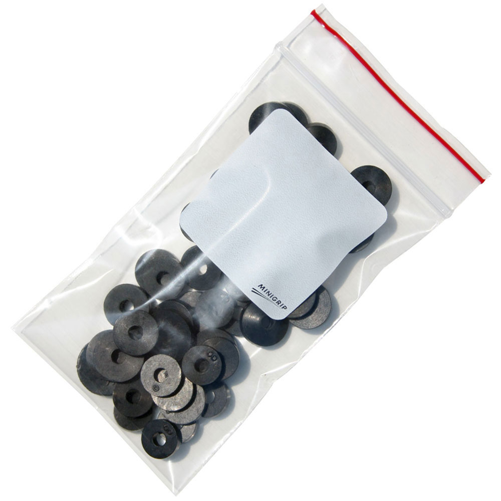 2 Mil Whiteblock Minigrip Bags