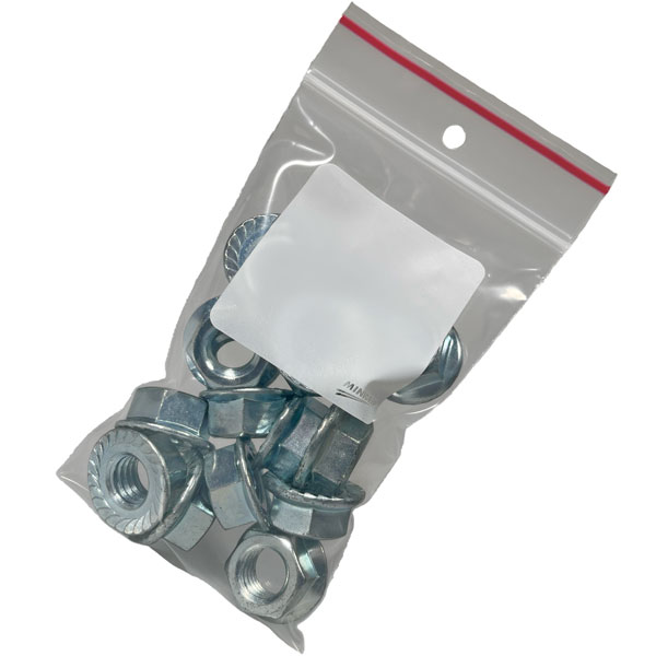 4 Mil MiniGrip White Block Reclosable Bags