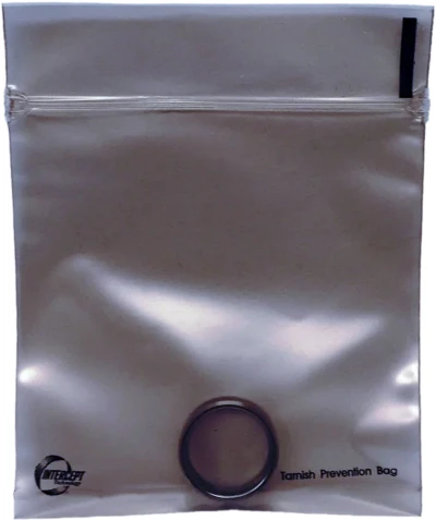 100 Pack PVC Clear Jewelry Anti Oxidation Zipper Bag Antitarnish