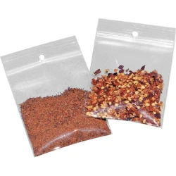 Reclosable 2 Mil Polypropylene Bags with Hang Hole Reclosable 2 Mil Polypropylene Bags with Hang Hole
