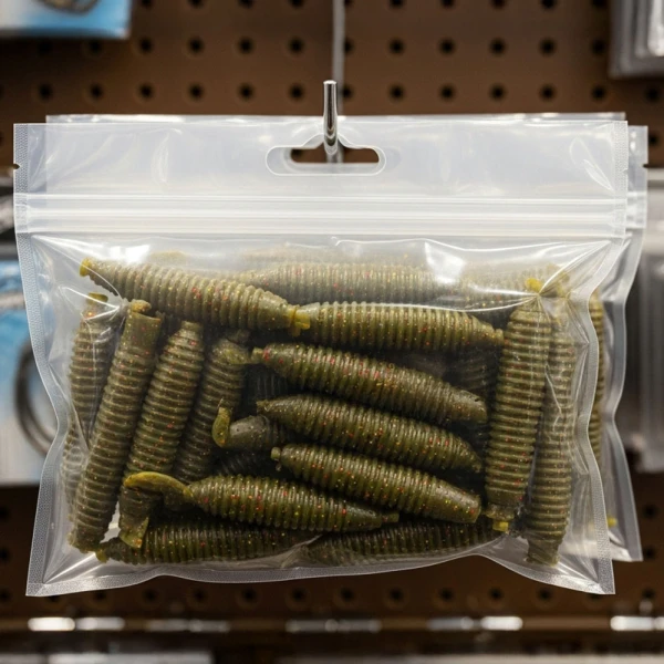 6 x 3 Lure Bags with Hang Hole 6 x 3 Lure Pouches with Hang Hole