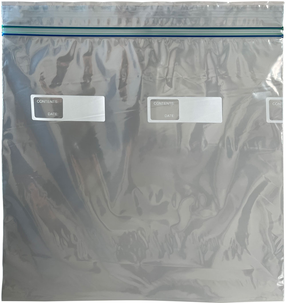 1 Gallon Reclosable Poly Food Storage Bags