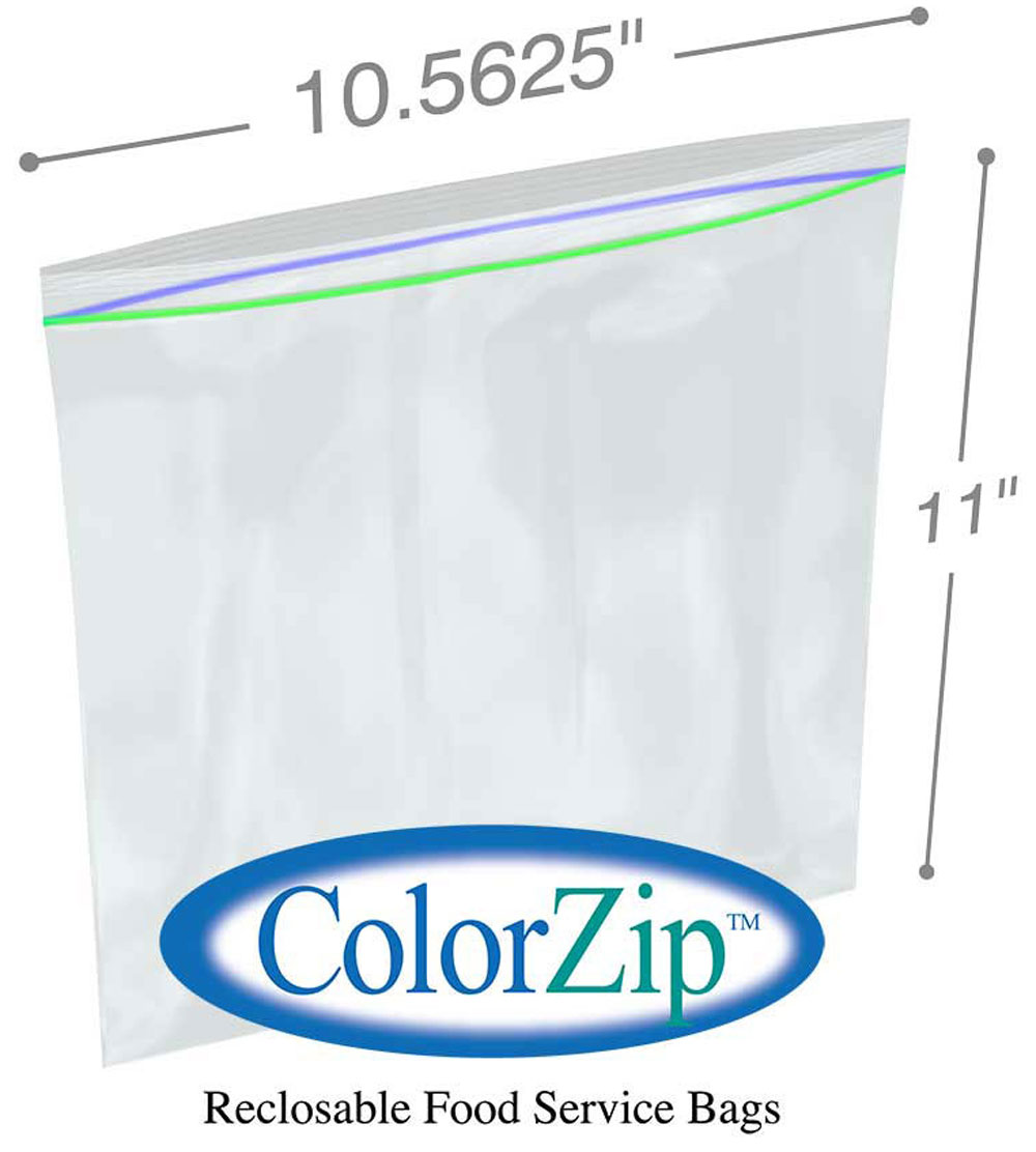 1 Gallon Reclosable Poly Food Storage Bags