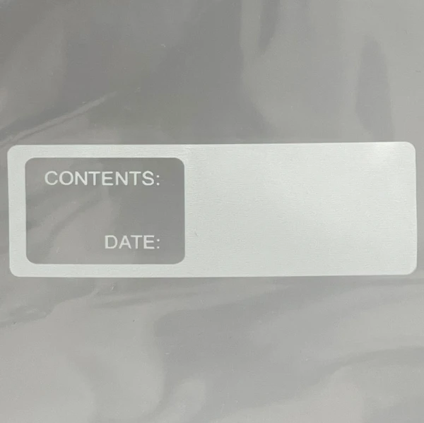 1 Quart Reclosable Poly Food Storage Bags with Write-On-White Block Label 1 Quart Reclosable Poly Food Storage Bags with Write-On-White Block Label