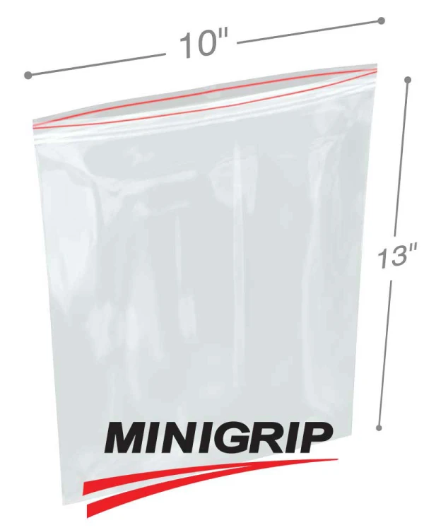 10x13 4Mil Reclosable MiniGrip Poly Bag 10x13 4Mil Reclosable MiniGrip Poly Bag