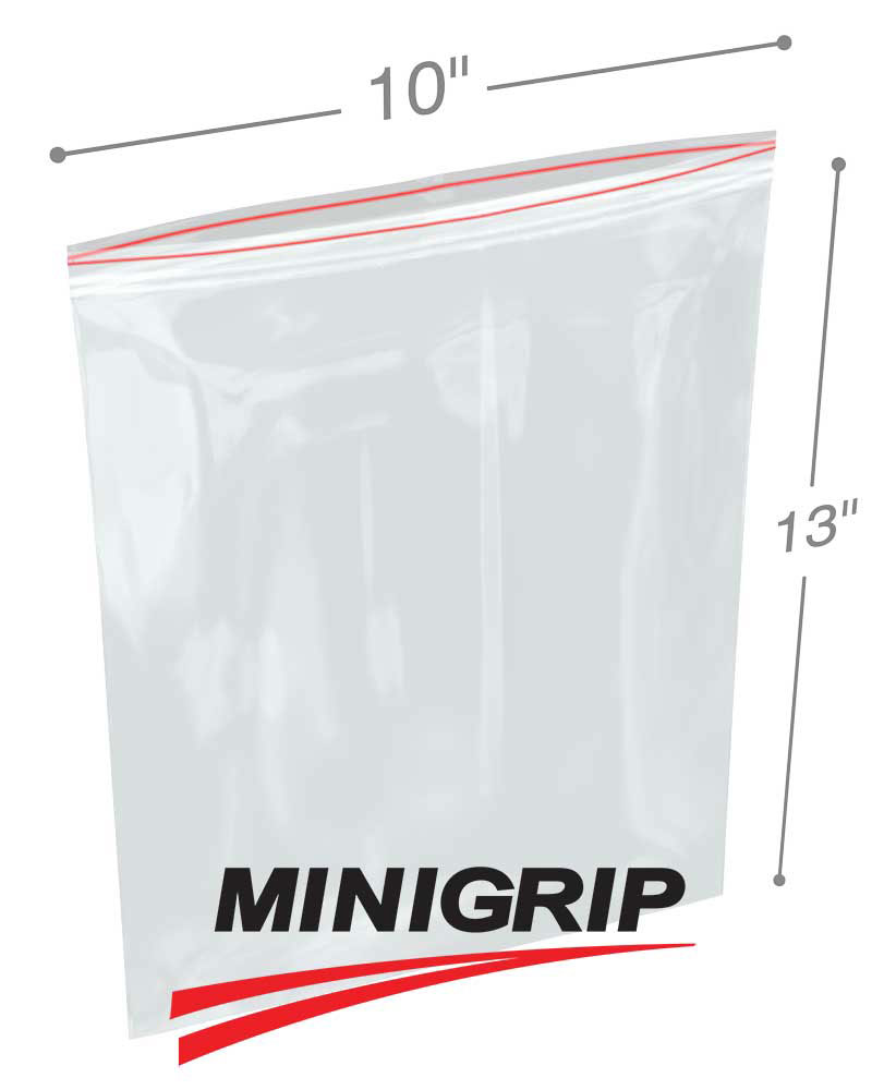 10x13 4Mil Reclosable MiniGrip Poly Bag