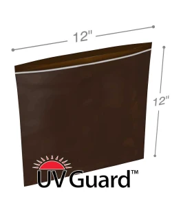 12" x 12" 3 Mil Minigrip Reclosable Amber UV Protective Bags