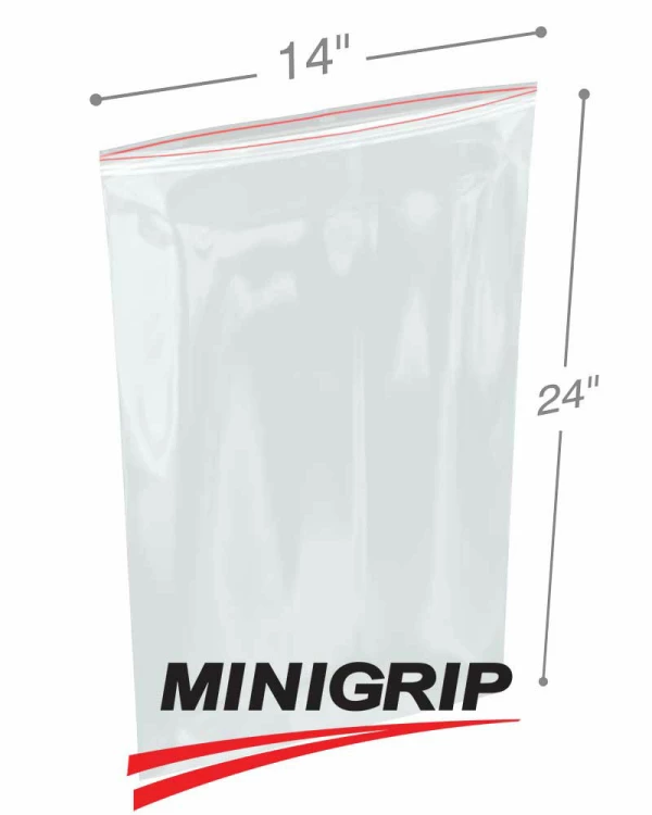 14x24 4Mil Reclosable MiniGrip Poly Bag