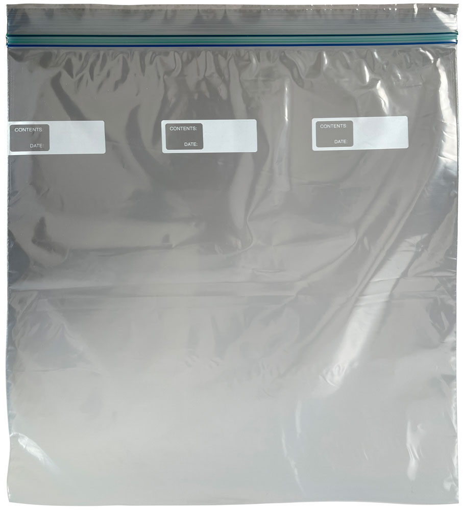 2 Gallon Jumbo Reclosable Poly Food Storage Bags