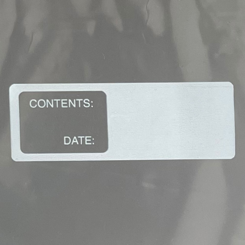 2 Gallon Jumbo Reclosable Poly Food Storage Bags Write On White Label