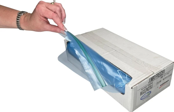 2 Gallon Reclosable Poly Food Storage Freezer Bags