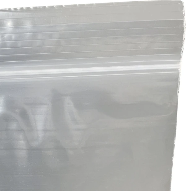 2 Mil 12 x 15 White Block Clearzip Lock Top Bags Offset Lip & Ziplock Offset Lip & Ziplock of 12 x 15 Clearzip Locking Top Bags with White Block 2 Mil