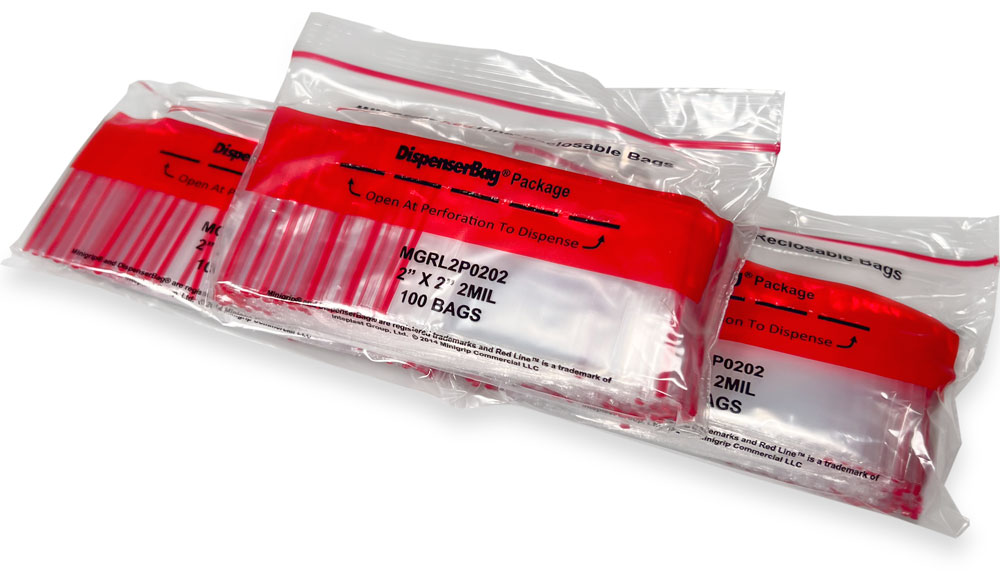 2 x 2 2 Mil Resealable Poly Bags