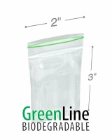 2 x 3 Biodegradable Reclosable Zipper Bags