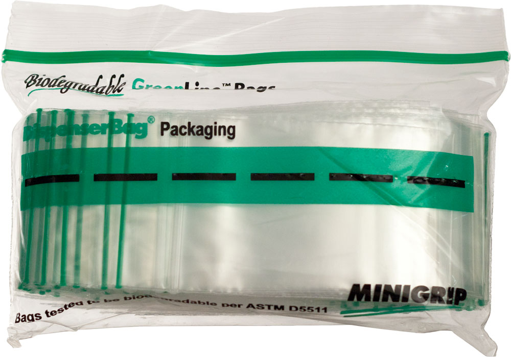 2 x 3 .002 Minigrip Biodegradable Reclosable Dispenser Bag Packaging
