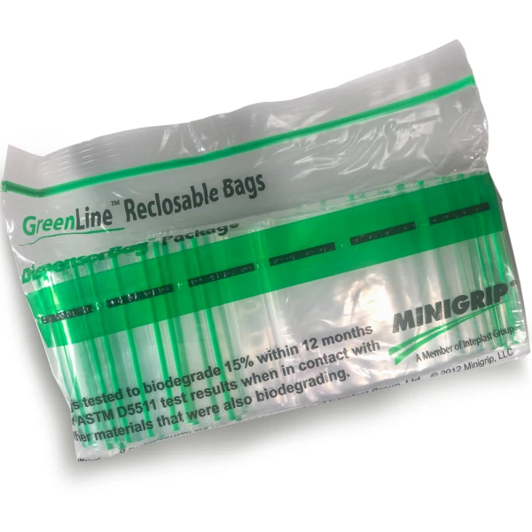 2 x 2 2 Mil Minigrip Greenline Biodegradable Reclosable Bag Innerpack Innerpack with 2 x 2 2 Mil Minigrip Greenline Biodegradable Reclosable Bags