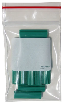 2" x 3" 2-Mil Minigrip Resealable Poly Bags with Whiteblock