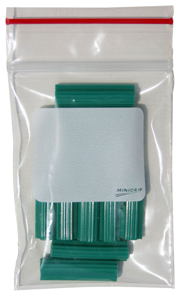 2x3 2Mil Minigrip Reclosable Plastic Bags with Whiteblock