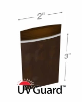 2x3 3Mil MiniGrip Reclosable Amber UV Protective Bags