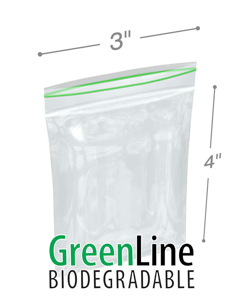 3 x 4 .002 Minigrip Biodegradable Reclosable