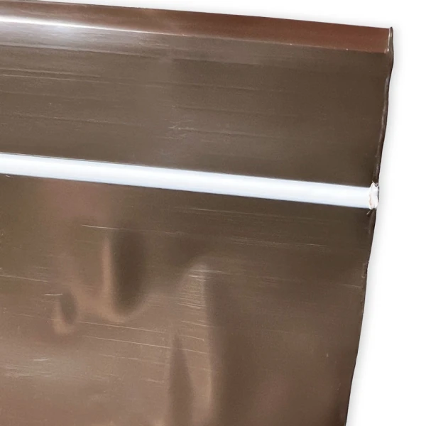4 x 6 3 Mil Minigrip Reclosable Amber UV Protective Bags Zipper Close up of 4 x 6 3 Mil Minigrip Reclosable Amber UV Protective Bags Zipper