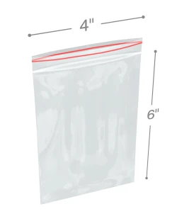 4" x 6" 6 Mil Minigrip Resealable Poly Bags