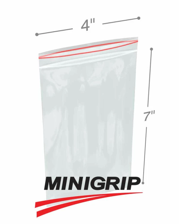 4x6 2Mil Minigrip Reclosable Plastic Bags
