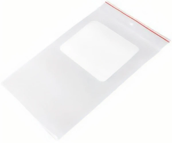 4x6 4-Mil Minigrip Resealable Poly Bags with Whiteblock and Hanghole 4x6 4Mil Minigrip Reclosable Plastic Bags with Whiteblock