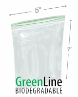5 x 7 Biodegradable Reclosable Zipper Bags