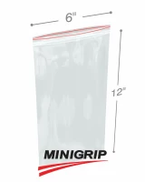 6x12 2Mil Minigrip Reclosable Plastic Bags