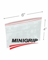 6x4 2Mil Minigrip Reclosable Plastic Bags