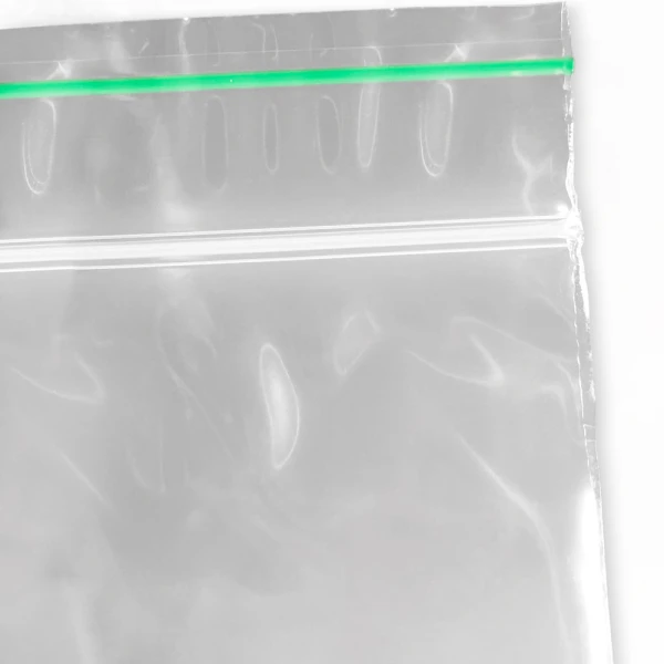 6x9 2 Mil Minigrip Greenline Biodegradable Reclosable Bags Zipper 6 x 9 .002 Minigrip Biodegradable Reclosable Zipper and Green Line on Lip