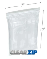 7 x 10 Clearzip® Lock Top 2 Mil Bags