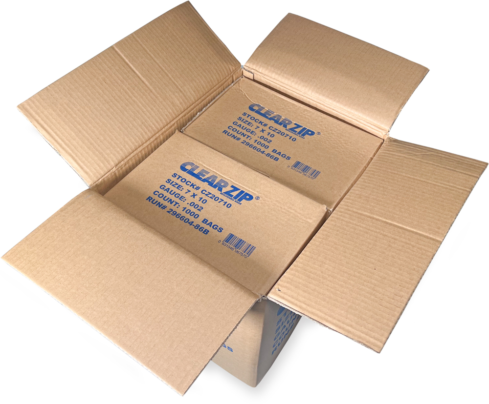 Master Case of 7 x 10 Clearzip Locking Top Bags 2 Mil