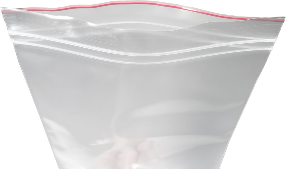 Double Zip 8 x 10 6 Mil Resealable Poly Bags Open Top