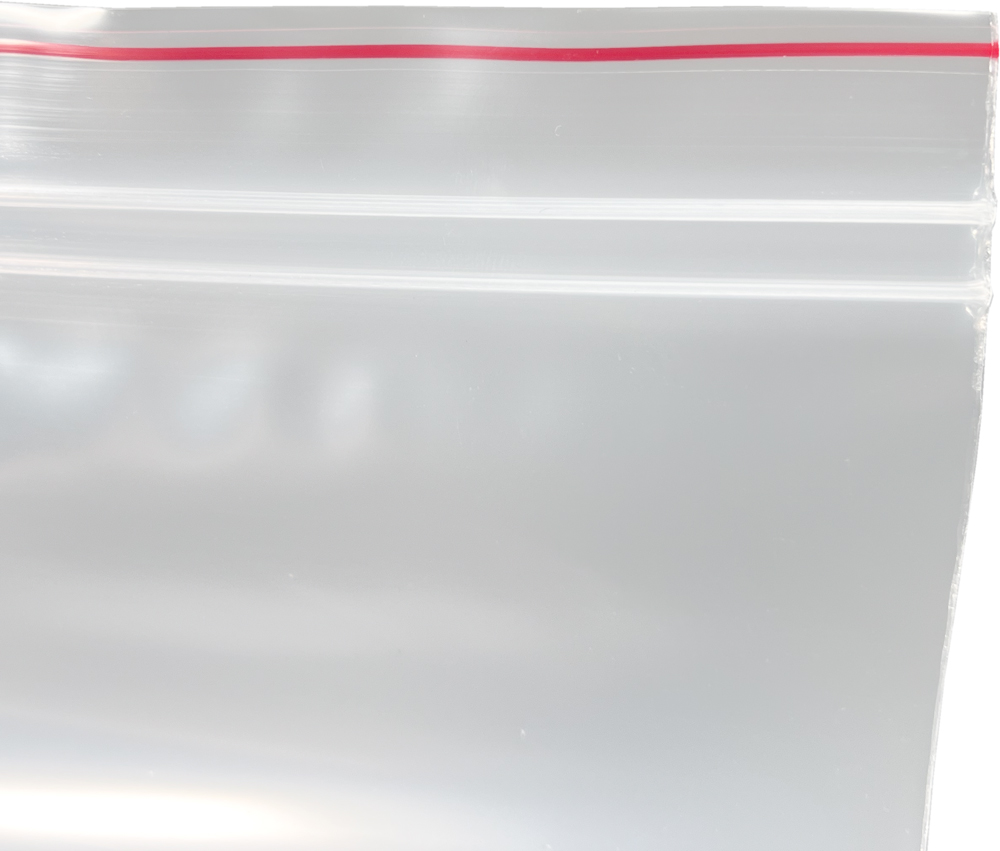 Double Zip 8 x 10 6 Mil Resealable Poly Bags Open Top Offset Lip