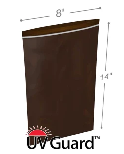 8" x 14" 3 Mil Minigrip Reclosable Amber UV Protective Bags