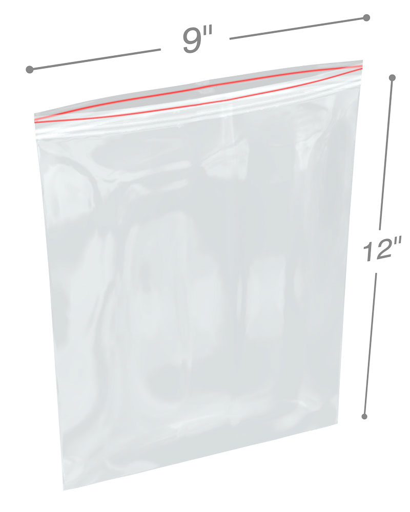 6 x 9 x 2 mil Clear Eco-Friendly Poly Ziplock Bags