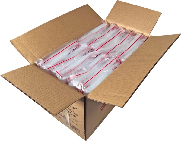 9x12 2 Mil Double Zip Minigrip Resealable Poly Bags Case Case of Double Zip 9 x 12 2 Mil Resealable Poly Bags