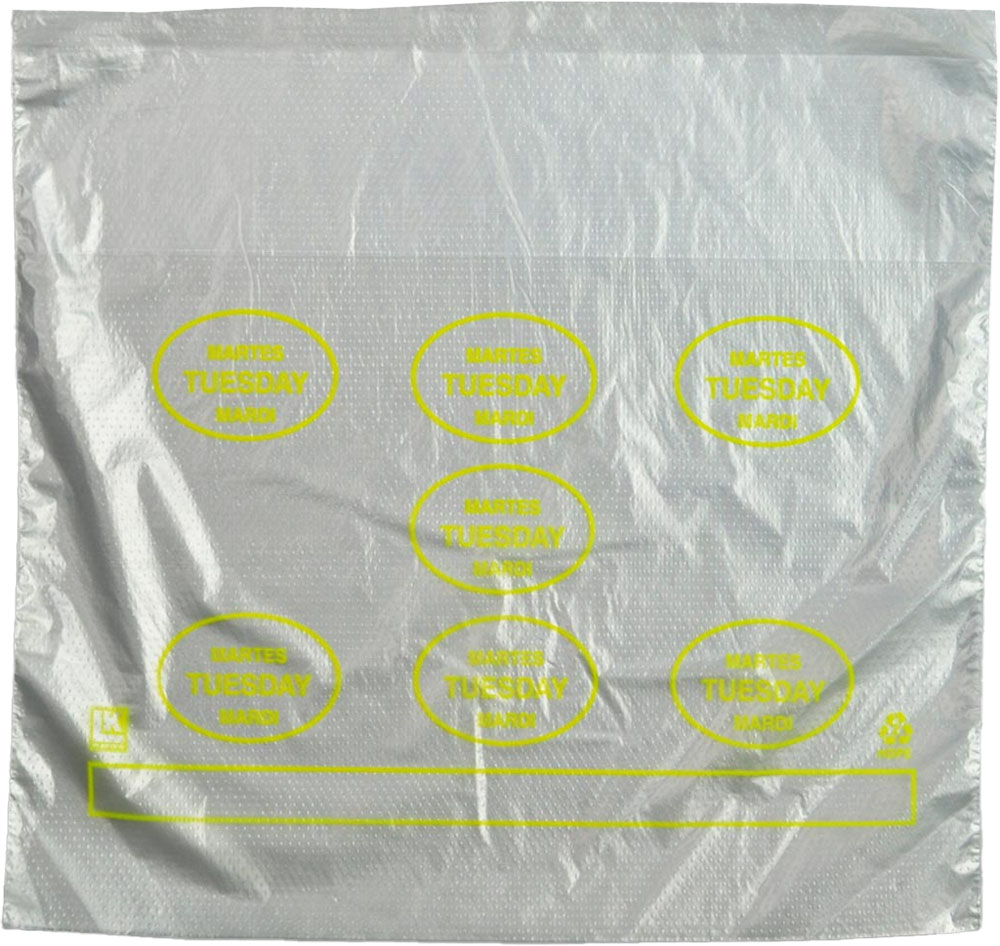 10 x 8.5 + 2 + 2 Saddle Pack Portion Control Bags Printed Tuesday