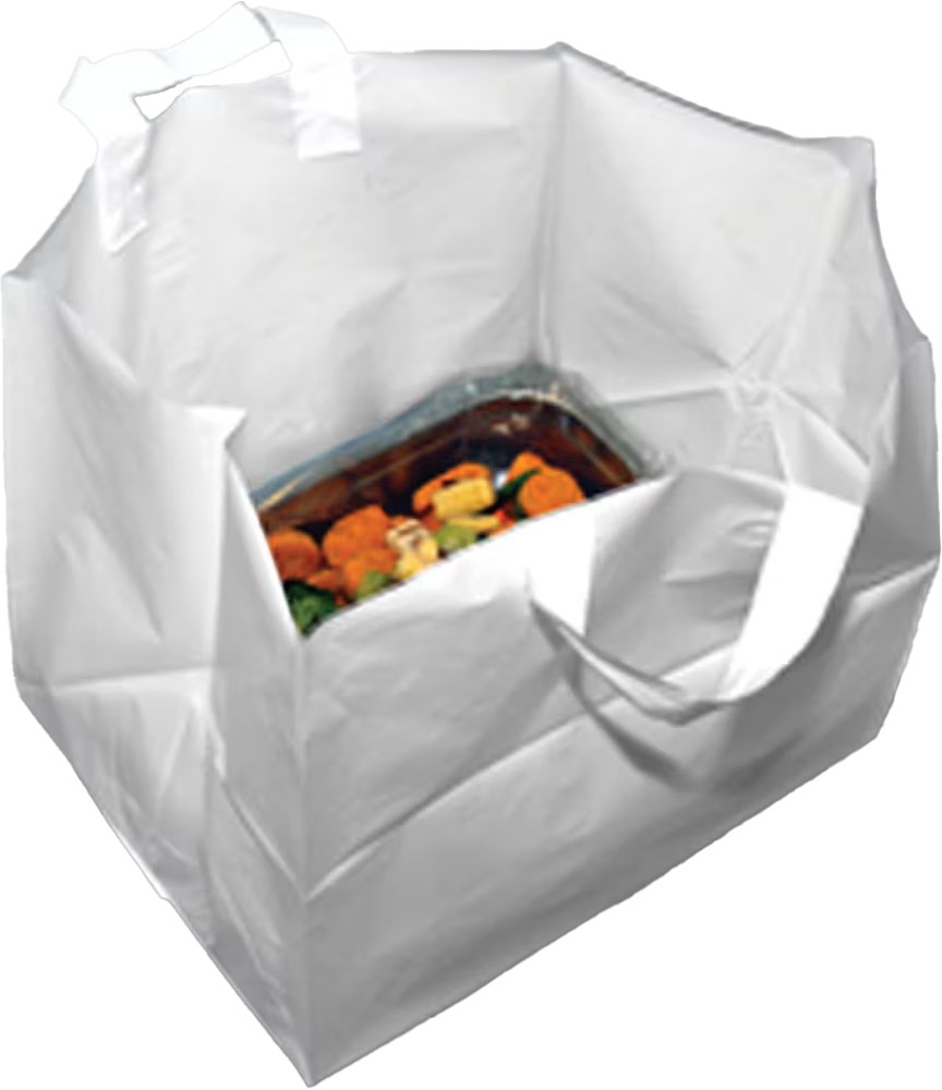 14 x 11.5 x 12 x 11.5 Fast Take Soft Loop Handle Takeout Bag