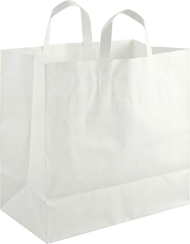 22 x 14 x 15.25 x 14 Fast Take Soft Loop Handle Takeout Bag