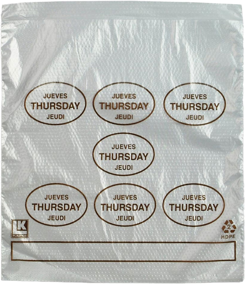 6.5 x 7 + 1.75 + 1.75 Saddle Pack Portion Control Bags Printed Thursday