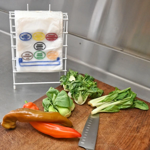 6.5 x 7 + 1.75 + 1.75 Saddle Pack Portion Control Bags Printed All Days 6.5 x 7 + 1.75 + 1.75 Saddle Pack Portion Control Bags Printed All Days